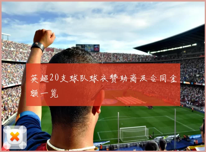 英超20支球队球衣赞助商及合同金额一览